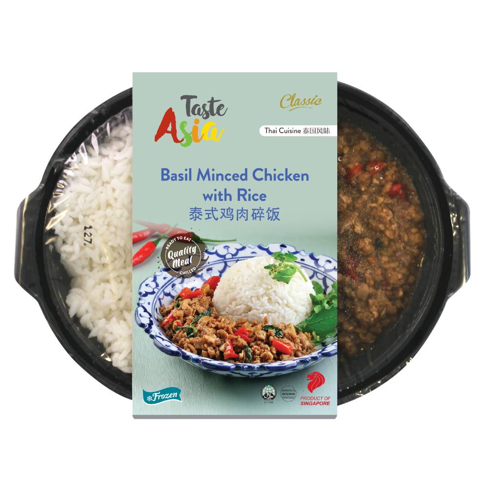 Basil Minced Chicken with Rice